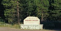 Welcome to Indian Valley, Near Greenville, California.jpg