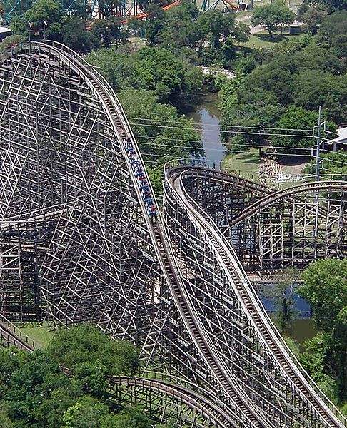 Wooden roller coaster txgi