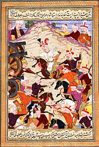 "Shah Ismail at the Battle of Chaldiran", from Bijan’s Tarikh-i Jahangusha-yi Khaqan Sahibqiran