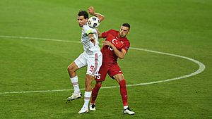 Ádám Szalai and Demiral in the international match (September 2020)