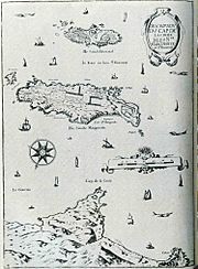 Île de Lérins 17 carte 1727