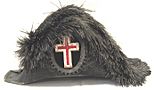 1800s -Masonic Knights Templar- Beaver Fur Chapeaux Hat