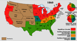 1860 Electoral Map