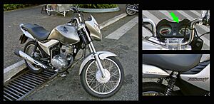 3 Views Honda Flex Titan CG 150 Mix Fuel Injection 06 2009 Itu