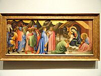 Adoration of the Magi, Gherardo di Jacopo Starna, called Starnina, Florence, c. 1405 - Nelson-Atkins Museum of Art - DSC08360