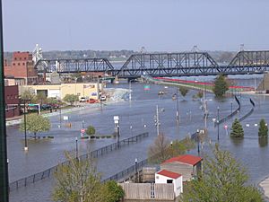 April 30, 2008 flood in Davenport, Iowa