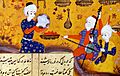 Azerbaijani mugam trio in XVI century miniature of Nizami Ganjavi's Khosrow and Shirin