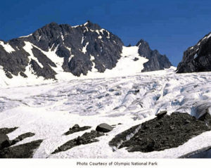 Blue Glacier and Mount Mathias
