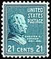 Chester A Arthur, 21c, 1938 issue