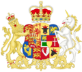 Coat of Arms of Charlotte of Mecklenburg-Strelitz (1816–1818)