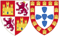 Coat of Arms of Constance and Mary of Portugal as Queens of Castile