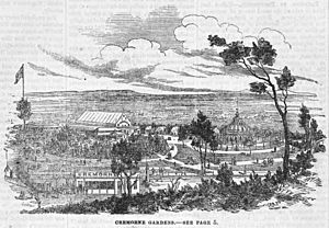 Cremorne gardens in 1862