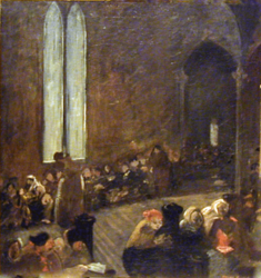 Crowd In Church by Ethel Myers