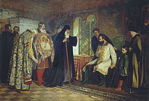 Dmitry Pozharsky and Envoys from Nizhny Novgorod by Vasily Savinksy
