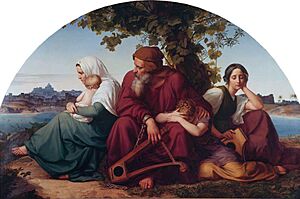 Eduard Bendemann- Die trauernden Juden im Exil um 1832