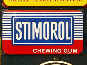 Enamel advert, Stimorol chewing gum
