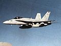 F-18A Hornet of VFA-132 in flight c1985