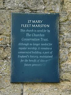 FleetMarston StMary plaque