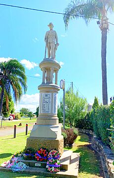 Forest Hill War Memorial, after Anzac Day, 2024
