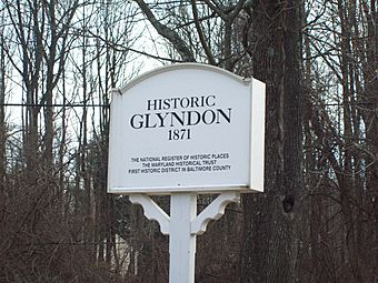 Glyndon Historic District Sign Dec 09.JPG