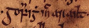 Gofraid mac Arailt (Oxford Bodleian Library MS Rawlinson B 488, folio 15r)