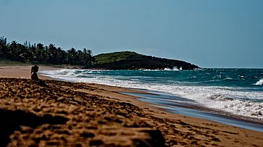 Hallows Beach in Arecibo, Puerto Rico