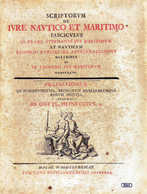 Heinecke - Scriptorum de iure nautico, 1740 - 215