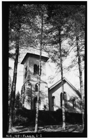 Historic American Buildings Survey, Stewart Rogers, Photographer January 23, 1934 EAST ELEVATION (FRONT). - Church of St. John-in-the-Wilderness, U.S. Route 25, Flat Rock, HABS NC,45-FLARO,1-1