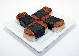 Homemade Spam Musubi