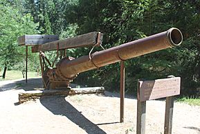 Hydraulic Mining Water Cannon at Malakoff Diggins State Park in California