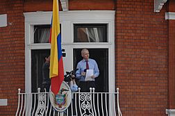 Julian Assange in Ecuadorian Embassy
