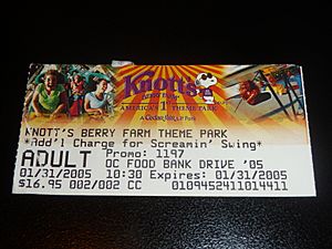 Knott's Berry Farm Food Bank Drive Ticket (3861585432)