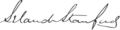 Leland Stanford Signature