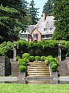 Lewis & Clark College, Frank Manor House, View from Reflecting Pool