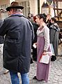 Location shooting for Persuasion (2007) in Bath-262978893