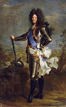 Louis XIV of France in armour (by Hyacinthe Rigaud) - Museo del Prado