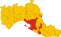 Map of comune of Taranto (province of Taranto, region Apulia, Italy)