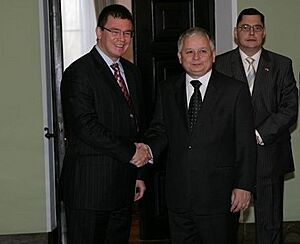 Mihai Razvan Ungureanu i Lech Kaczynski