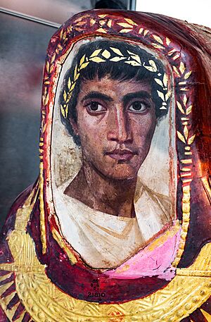 Mummy portrait of Artemidoros from Hawara - London BM 1888-0806-8 - 06