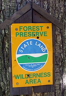 NYS Forest Preserve sign