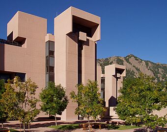 Photo of the National Center for Atmospheric Research in Boulder County, Colorado