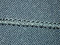 Neoprene dry suit seam stitching detail P8170016