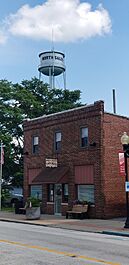 North Salem town hall and water tower