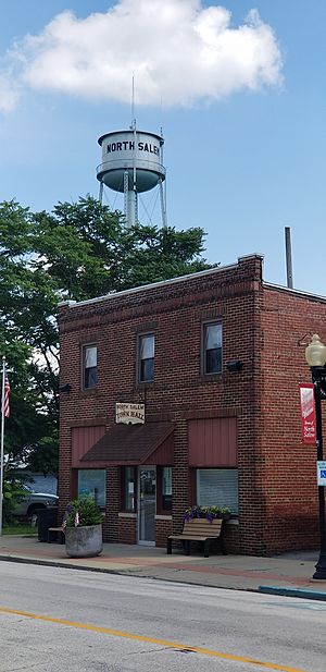 North Salem town hall and water tower