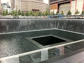 North Tower Fountain National September 11 Memorial & Museum (Sept. 17, 2011)