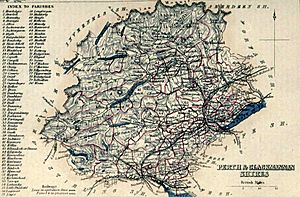PERTH & CLACKMANNAN SHIRES Civil Parish map