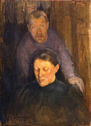Pekka Halonen - Double Portrait
