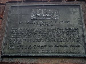 Plaque on site of former St Rollox Chemical Works - geograph.org.uk - 852369