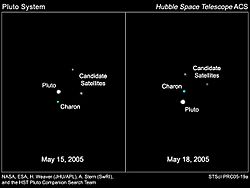 Pluto system 2005 discovery images