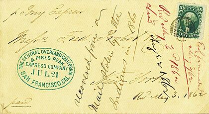 Pony Express Stolen Mail 1860
